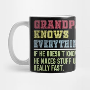 Grandpa knows everything vintage Mug